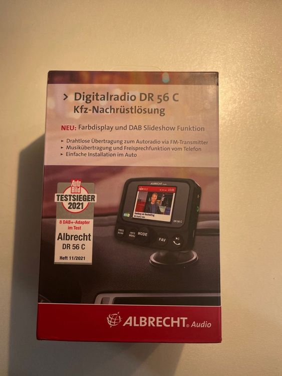 Albrecht DR 56 C DAB+ Autoradio Adapter mit Farbdisplay