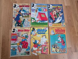 6 Micky Maus & Micky Vision Hefte komplett