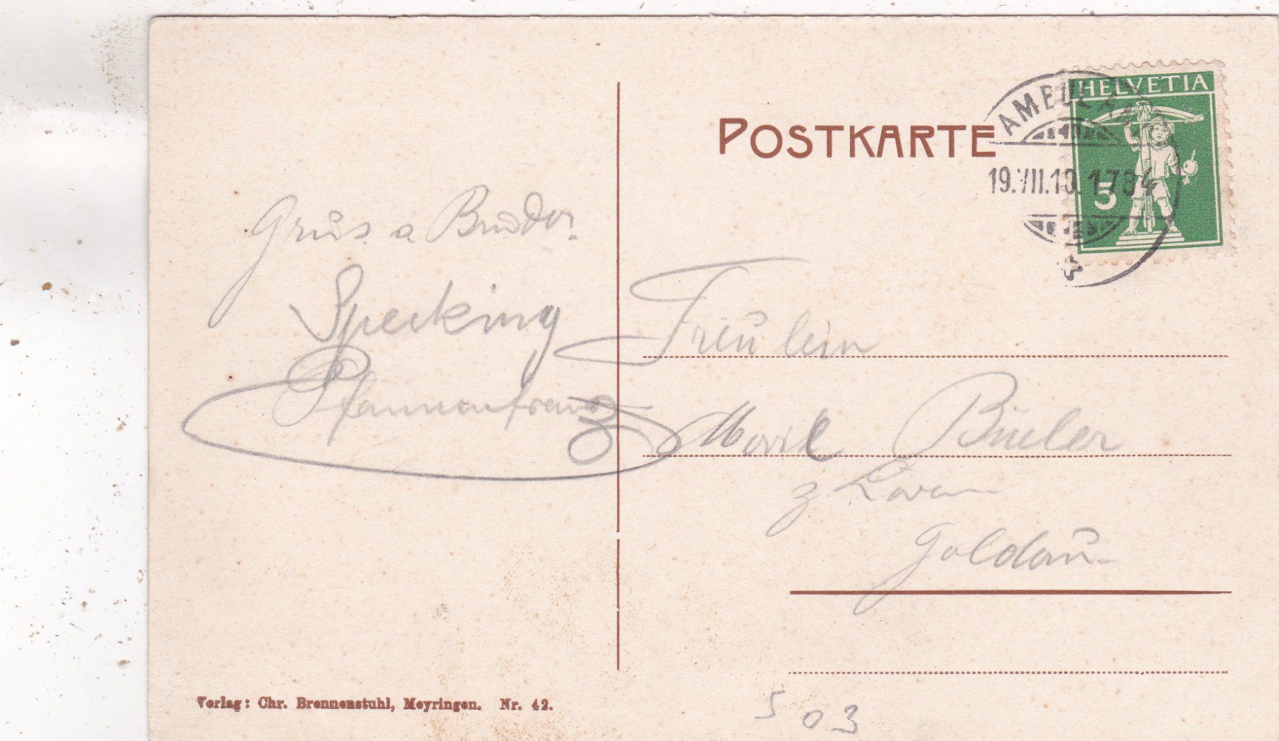Cartoline postali: Grosse Scheidegg Mettenberg Mönch u Eiger 1910 – Usato da Herisau venduto da Lisegrat2008 1
