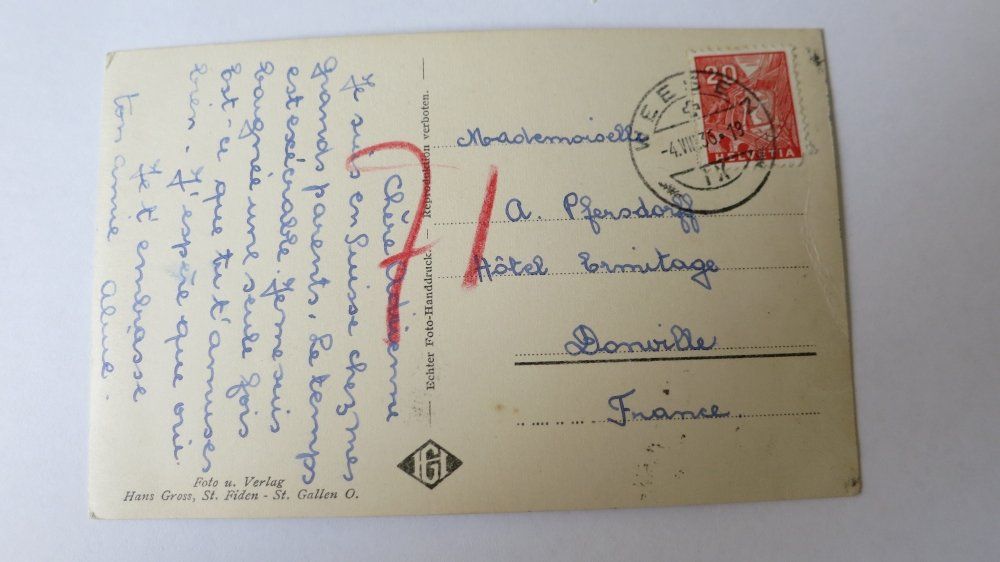 Cartoline postali: Weesen / SG - Kinder bei der Kirche - 1936 – Usato da Jona venduto da centumprata 1