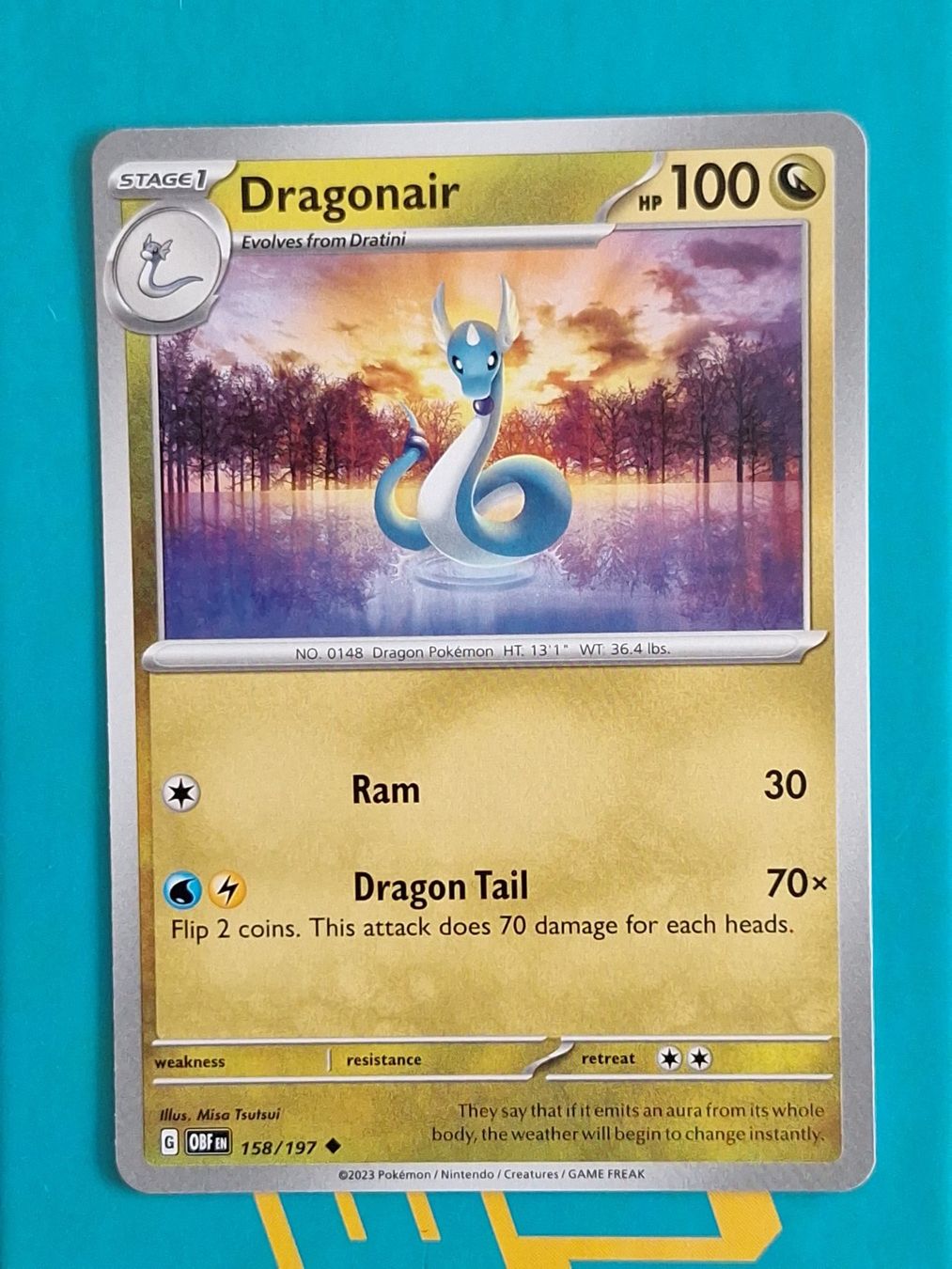Pokémon Carte collezionabili: Dragonair - Pokemon Obsidian Flames – Usato da Altstätten SG venduto da GGsGameshop
