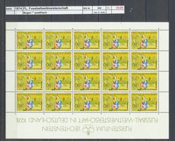 1974 Liechtenstein, Fussballweltmeisterschaft, Bogen **