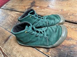 Barfussschuhe Wildling grün gefüttert gebrauchter Zustand