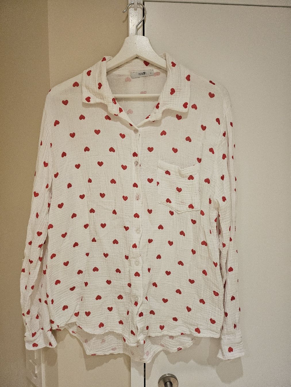 Camicette: Musselin Bluse mit Herzen gr.M – Usato da Allschwil venduto da na.wi.90