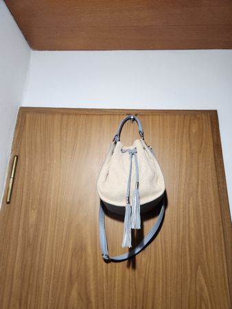 Sac seau été S.Oliver bleu clair et beige