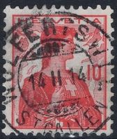 WOLFERTSWIL ST. GALLEN 14.II.14 - Vollstempel auf Helvetia