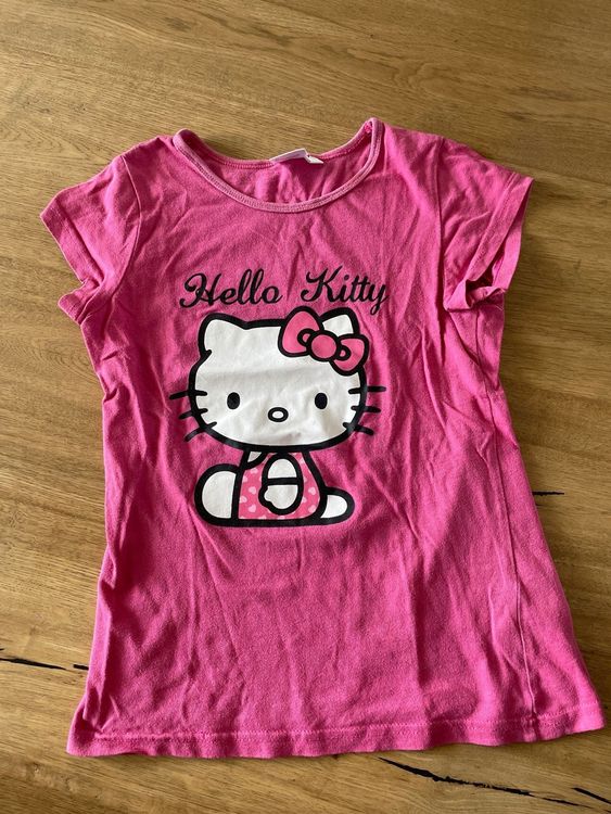 T-shirt Hello Kitty Avec Nœud Papillon - 100% Coton | Licencié Sanrio