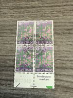 Schweiz Helvetia 90 Briefmarke Viererblock, Top Zustand!