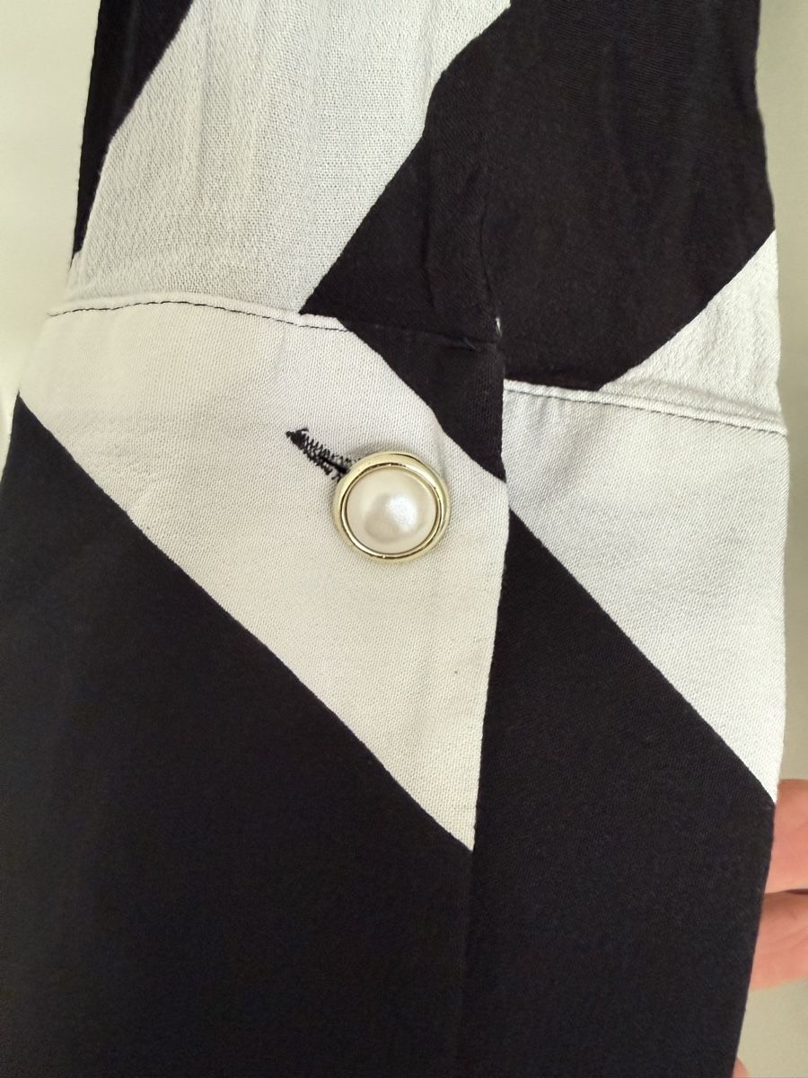 Mango Vestiti: Chemise longue Mango rayures noir blanc taille S – Nuovo (secondo la descrizione) da Genève venduto da acr_88hl 2