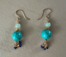 Modeschmuck Ohrhänger / Ohrringe - sehr schöner Zustand 🩵