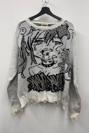 Boite De Nuit × Jun Inagawa Distressed Knit Sweater – Manga