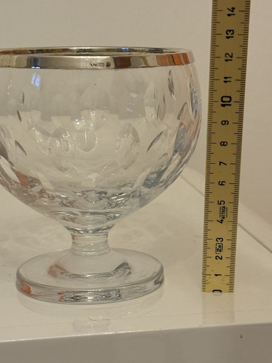 Ciotole: Coupe cristal bord argent 925 gravé main – Nuovo (secondo la descrizione) da Genève venduto da ati_tj8f 4