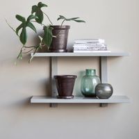 Wandregal, Ablage, Shelf, Storage, Grau, 2 Tablare [NEU]