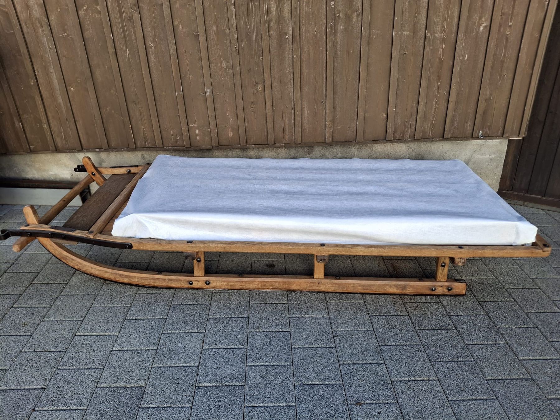 Luge: Antiker Holzschlitten  – D'occasion à Oberurnen par nicoelchen2012 6