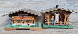 Chalet Musikdose Lied "Weggiser Lied" und Wetterhäuschen