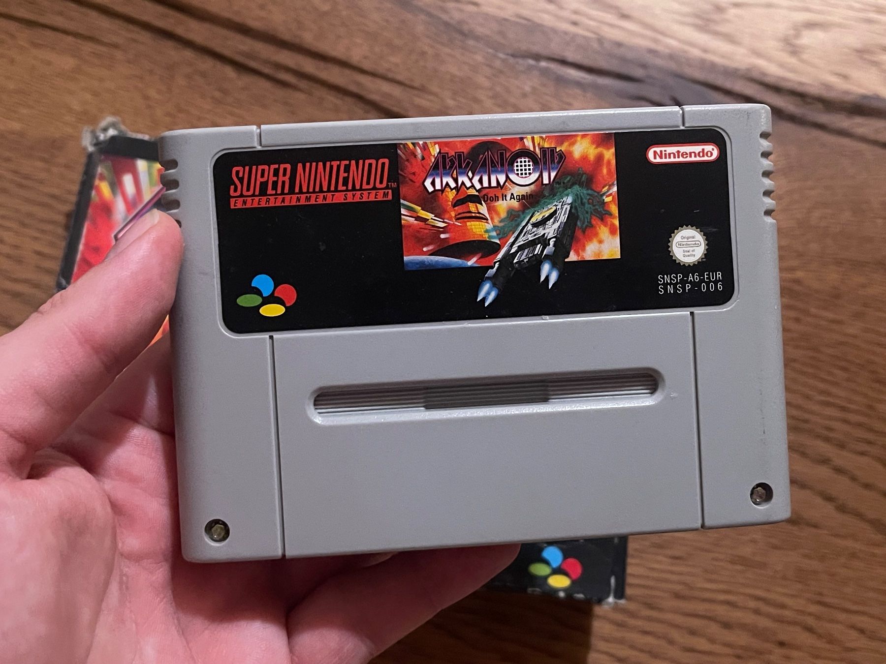 Nintendo Giochi: Super Nintendo Spiel Arkanoid: Doh It Again mit Box – Usato da Zuerich venduto da Dorsi 2
