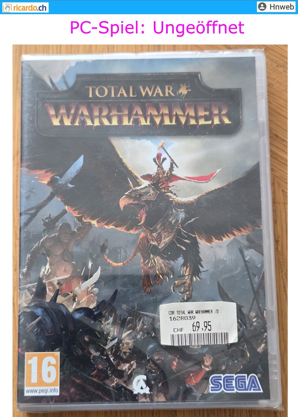 Sega Giochi: PC-Spiel: TOTAL WAR WARHAMMER – Nuovo e nell'imballaggio originale da Kaisten venduto da Hnweb