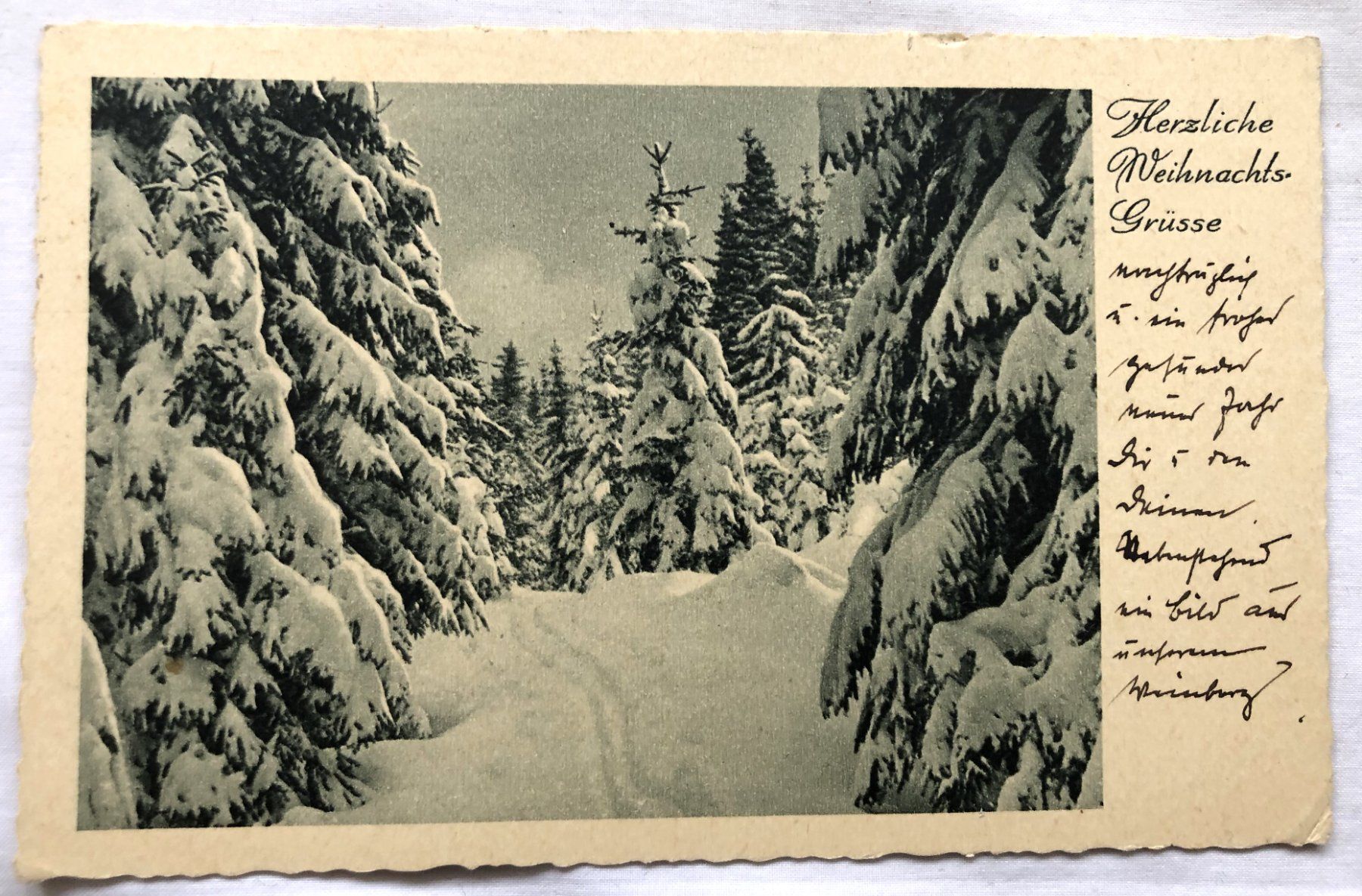 Ansichtskarten: Weihnachtspostkarte - DR - 1938 – Gebraucht aus Schaffhausen von durruti