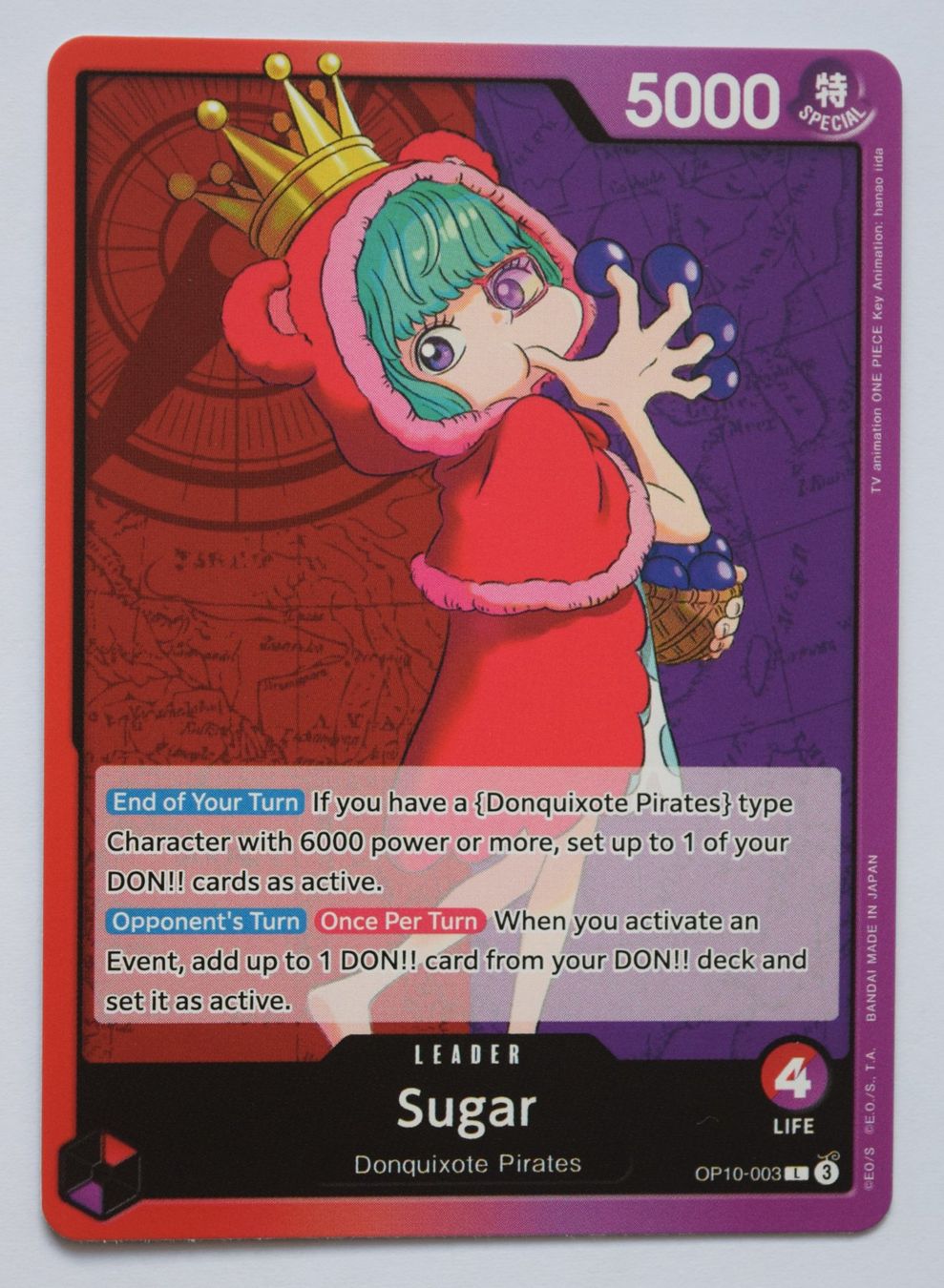 Bandai Carte collezionabili: One Piece Sugar OP10-003 L – Usato da Lugano venduto da VlaseCard
