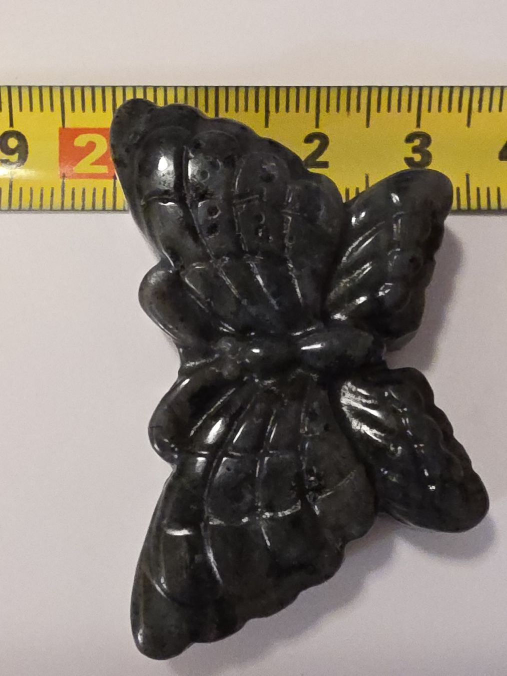 Minerali & Pietre curative: Labradorit Schmetterling Figur 5x3x1cm. – Nuovo e nell'imballaggio originale da Menziken venduto da Mirager 3