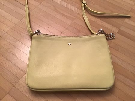 Kleine Handtasche in Vanillgelb