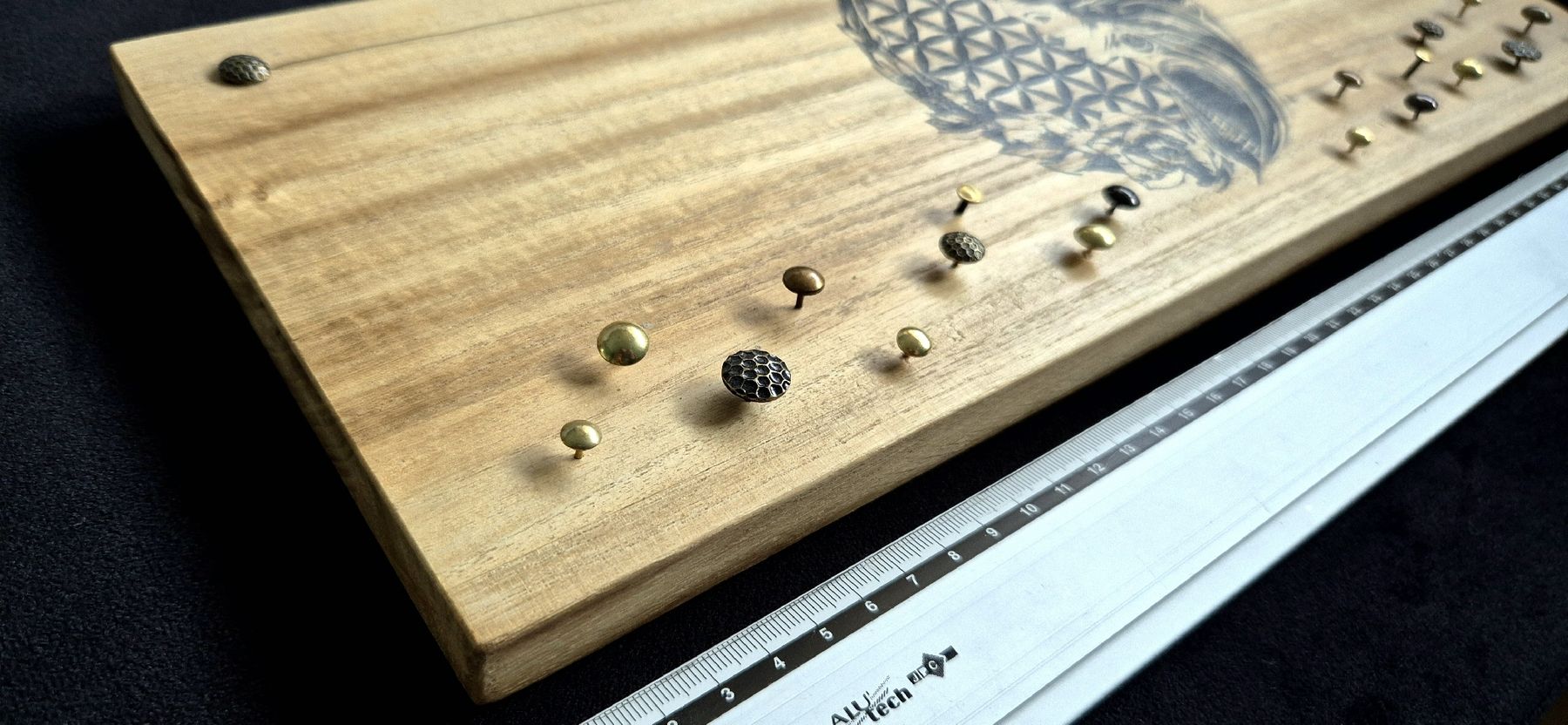Foto & Immagini: Schmuckdisplay Blume des Lebens • handgemachter Linolschnitt – Nuovo (secondo la descrizione) da Bern venduto da Fuxji17 4