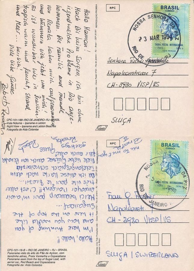 Cartoline postali: 10 Ansichtskarten Brasilien, alle gelaufen – Usato da Frauenfeld venduto da POML 5