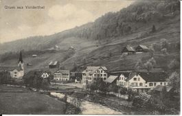 Vorderthal SZ Wägital Dorf Hotel ca. 1930 sehr gut erhalten