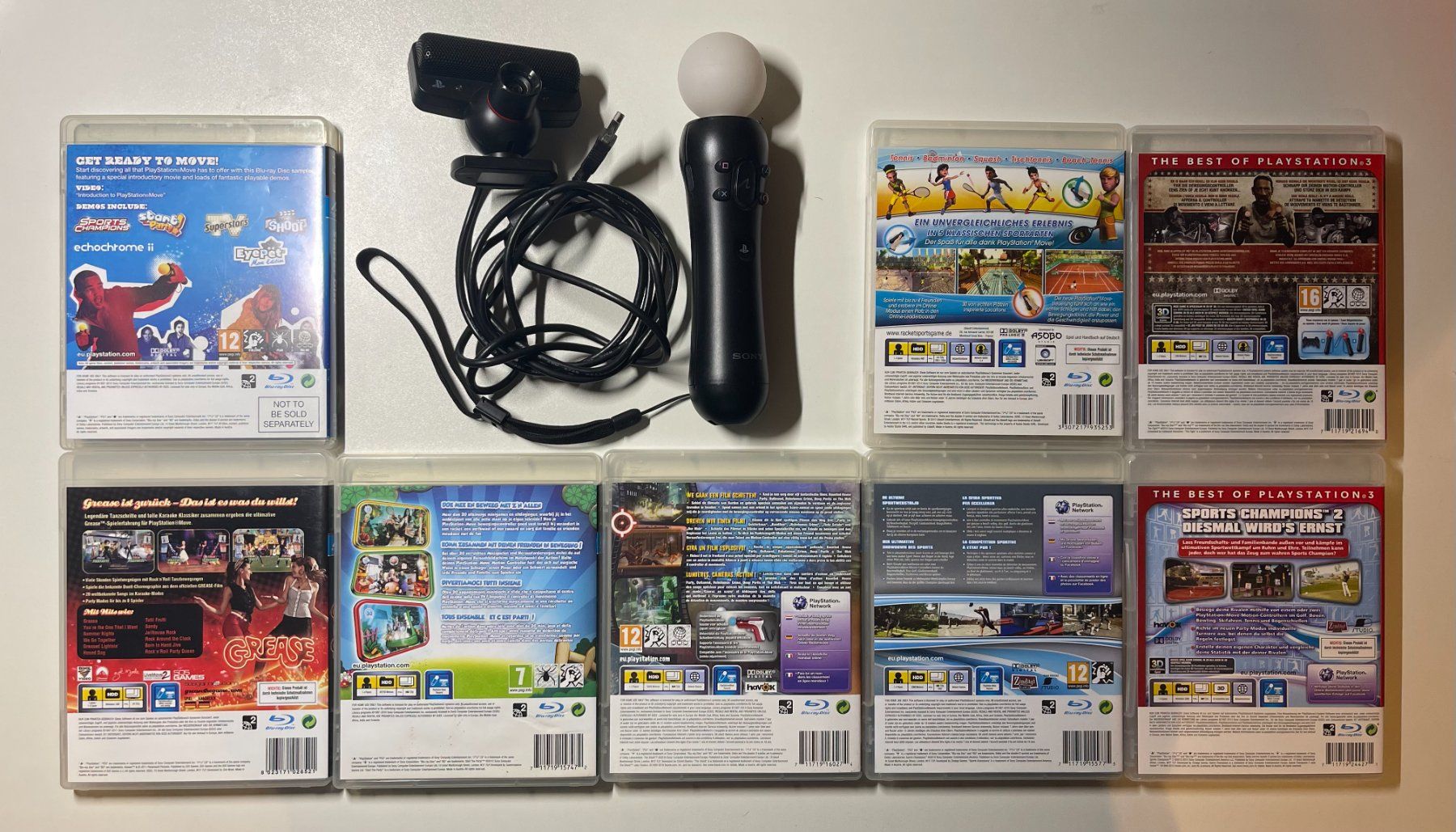 Sony Konsolen: PlayStation 3 Move Motion Controller, 7 games – Gebraucht aus Couvet von  2
