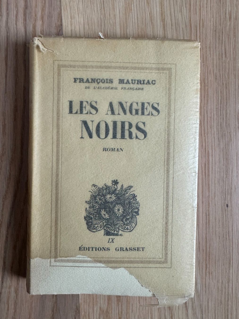 Libri: François Mauriac - Les Anges Noirs - Éditions Grasset – Usato da Boppelsen venduto da Xavierm