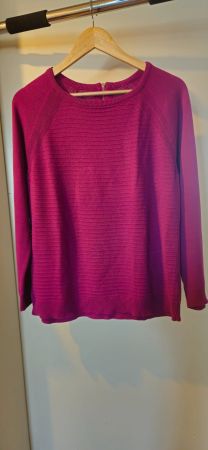 Wunderschöner, warmer Damenpullover in Pink - Grösse M