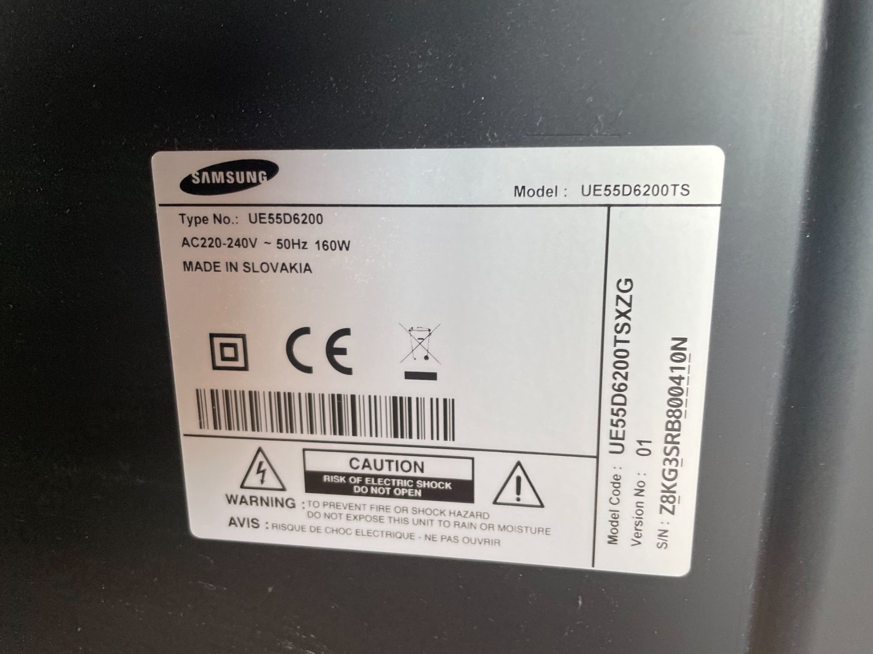 Samsung Televisori: Samsung TV ca. 50-55" – Difettoso da Hombrechtikon venduto da Feldflasche91 1