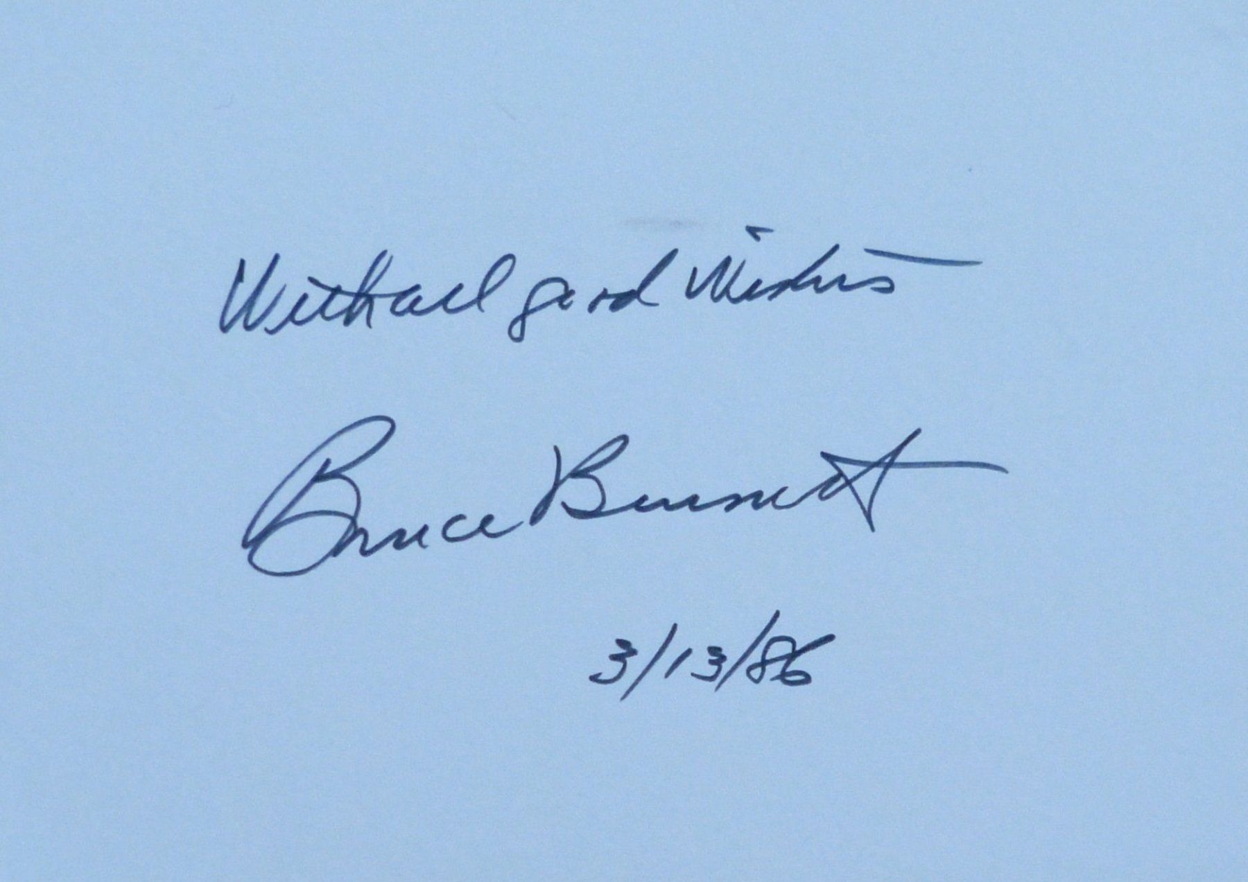 Autografi: Bruce Bennett (1906-2007) Schauspieler - Autogramm – Usato da Dietikon venduto da immortal-stars