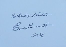 Bruce Bennett (1906-2007) Schauspieler - Autogramm
