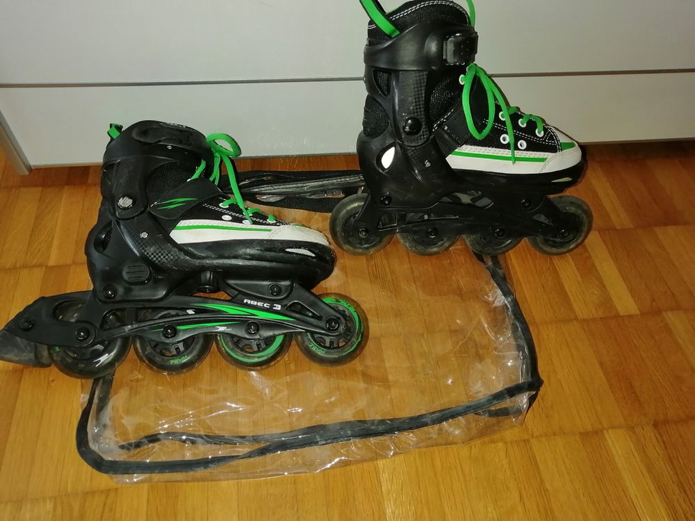 KinderInlineskates crane Gr. 3336 grün/schwarz Kaufen auf Ricardo