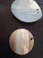 Perlmutt-Anhänger Set – 2 Stück, rund & oval, irisierend