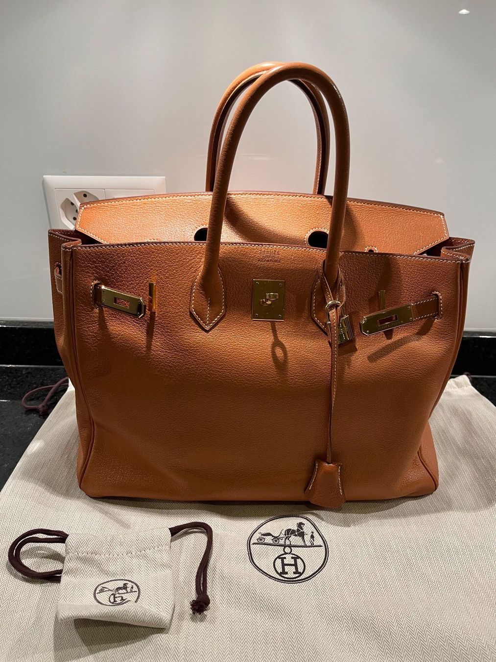 Hermès Borse: Hermes Birkin 35 Buffalo Skipper – Usato da Lugano venduto da sar_hz5j