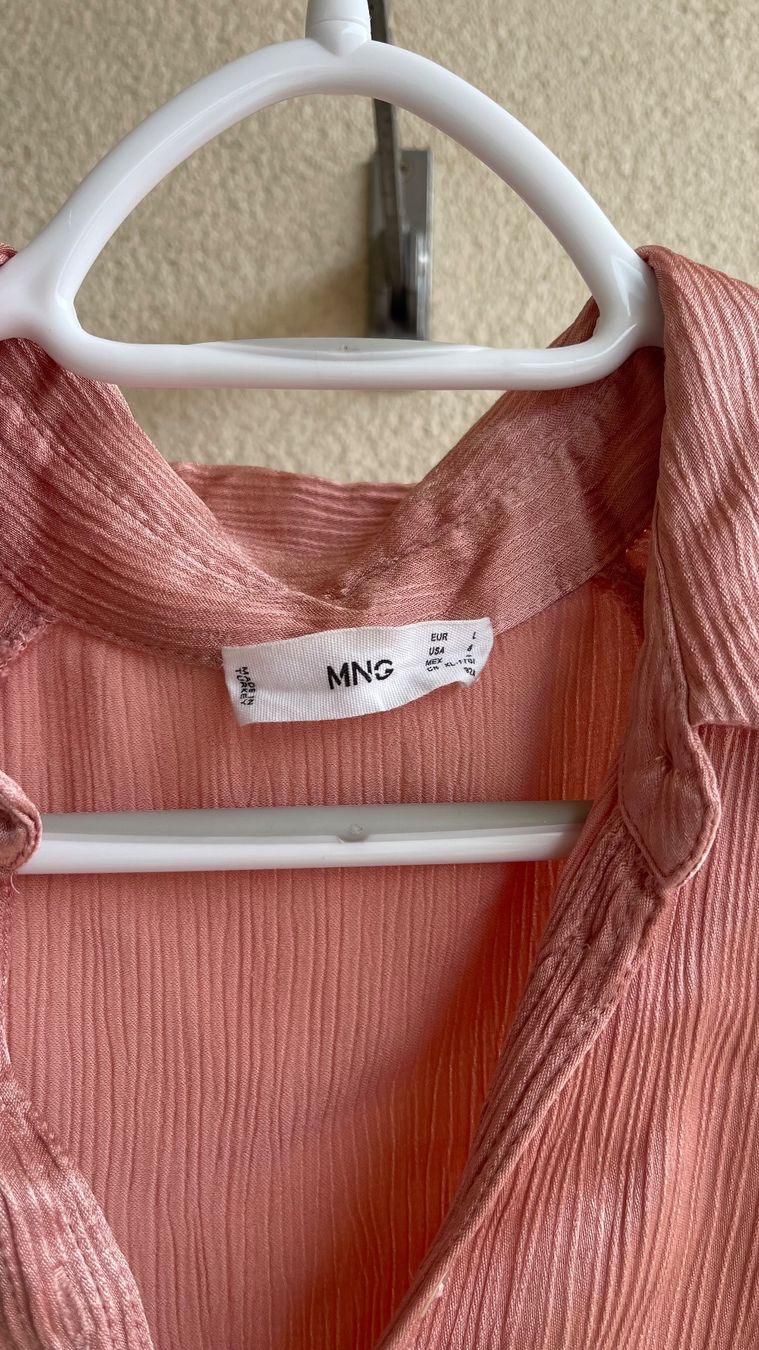 Mango Blusen: Metallic Pink Bluse Gr.L Mango – Gebraucht aus Arni AG von sch_7rz9 2