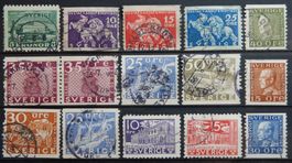 Schweden ex. Kat. 179-236 gest. 1921/36