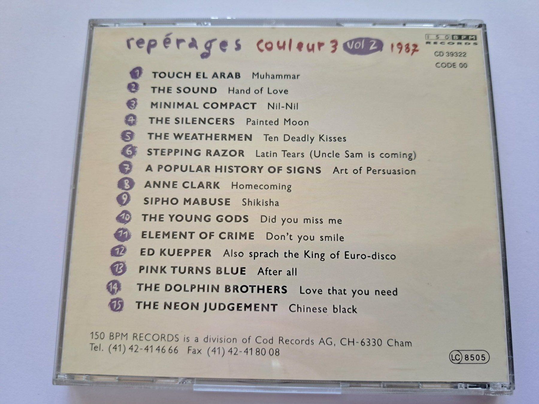 CD: Cd Couleur 3 Repérages vol 2 1987 – Usato da Pully venduto da bro_n52j 1