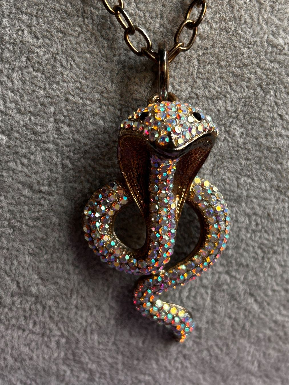 Catenine: Schlangen-Kette KOBRA WEISS Strass – Usato da Dittingen venduto da Bellevista 3