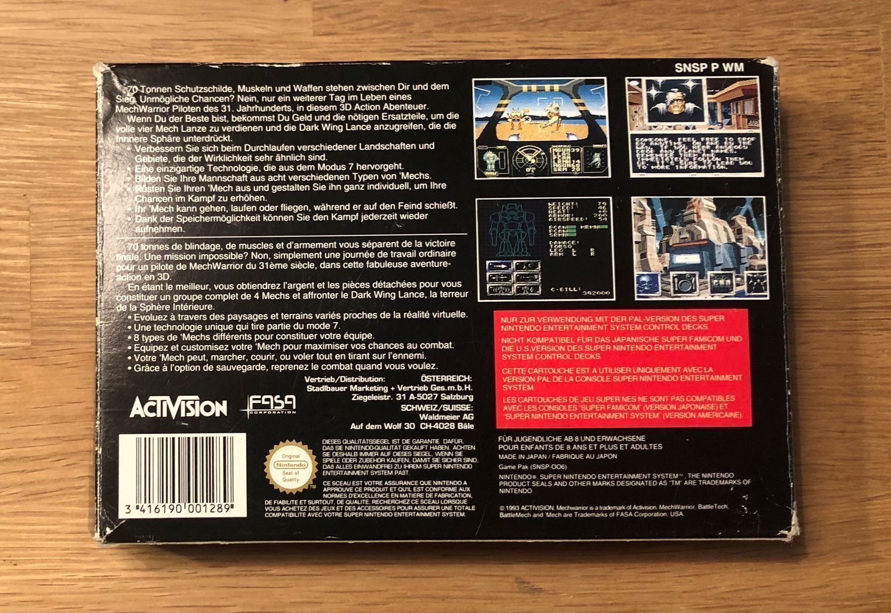 Nintendo Spiele: Mechwarrior für Super Nintendo – Gebraucht aus Kestenholz von Inna09 1
