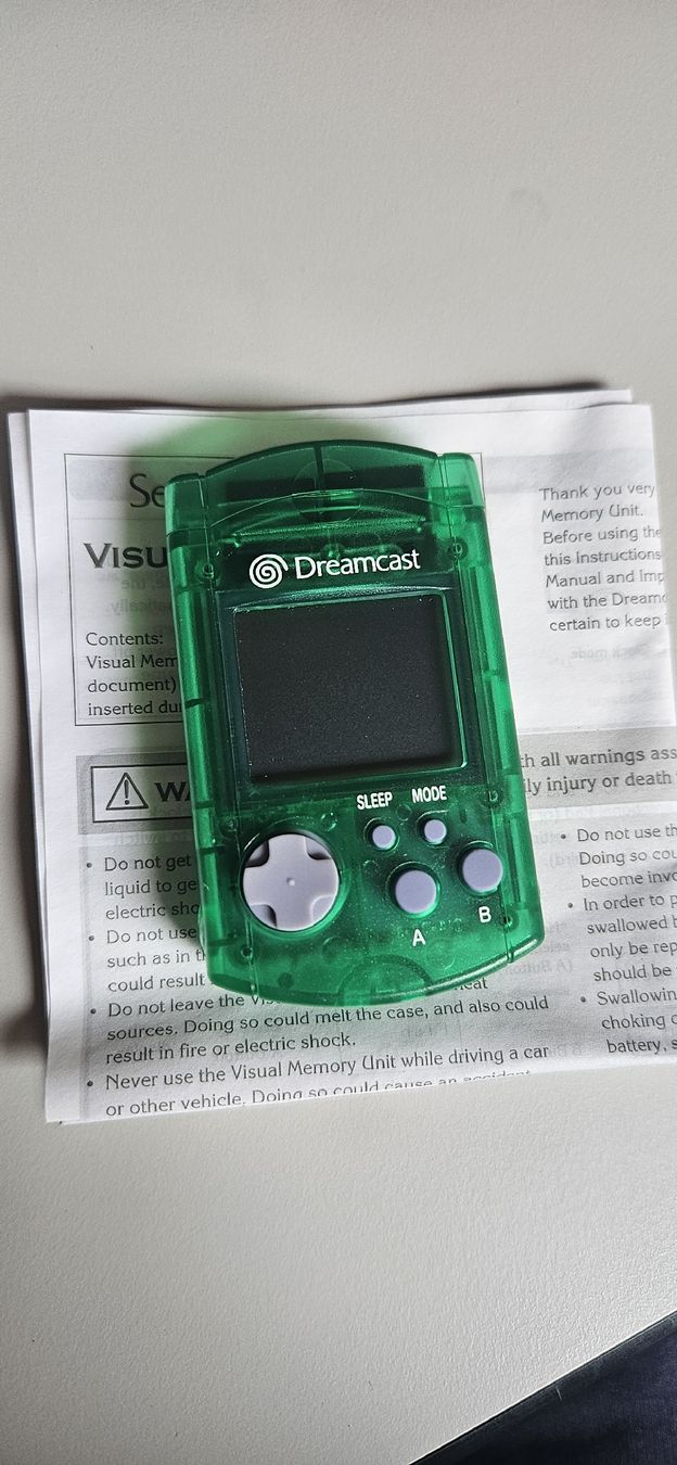 Sega Konsolen: Sega Dreamcast Visual Memory Unit, grün in OVP – Neu (gemäss Beschreibung) aus Belp von Ginus85 6