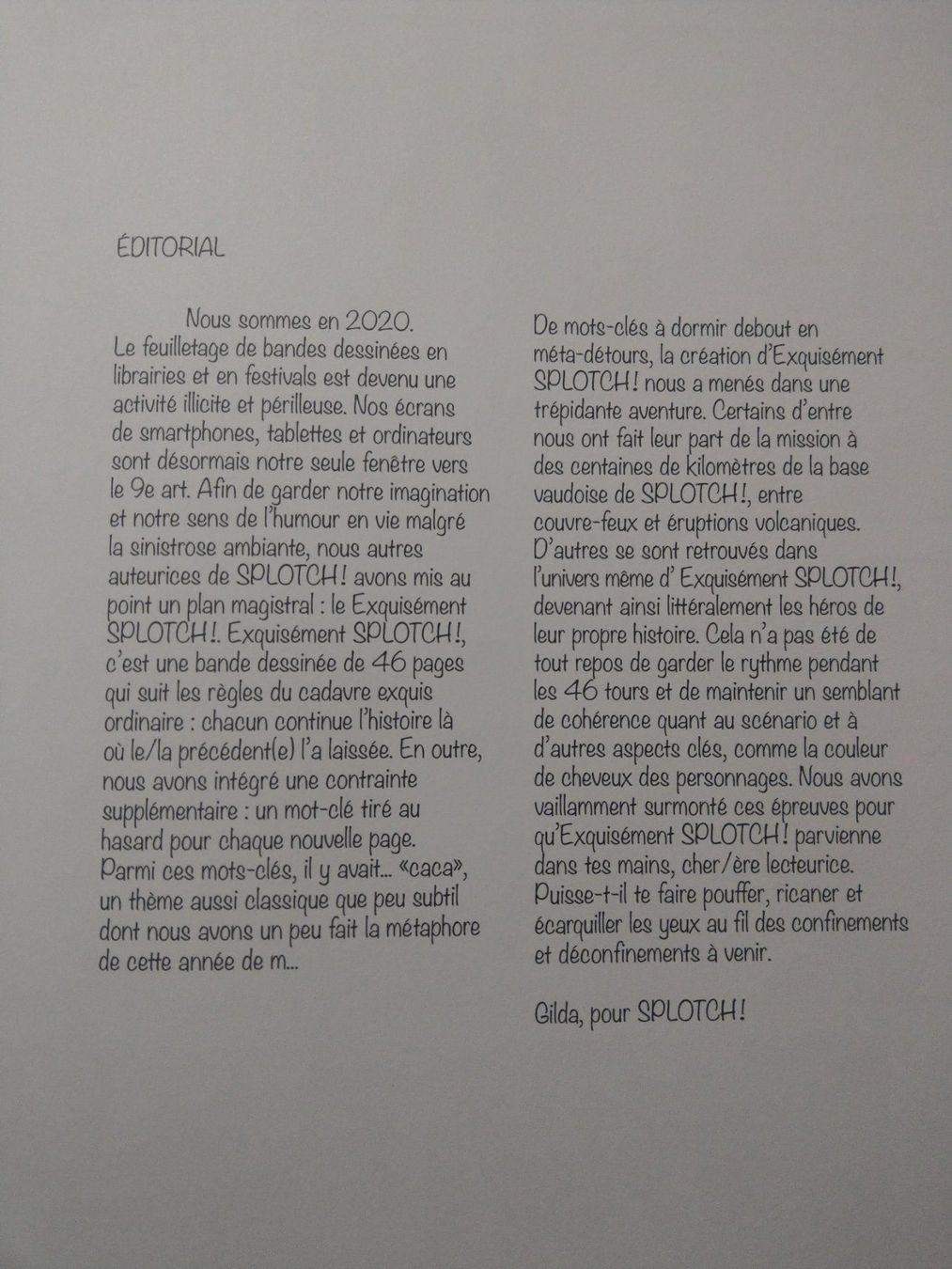 Fumetti: Exquisement splotch – Nuovo e nell'imballaggio originale da Renens VD venduto da Codak 3