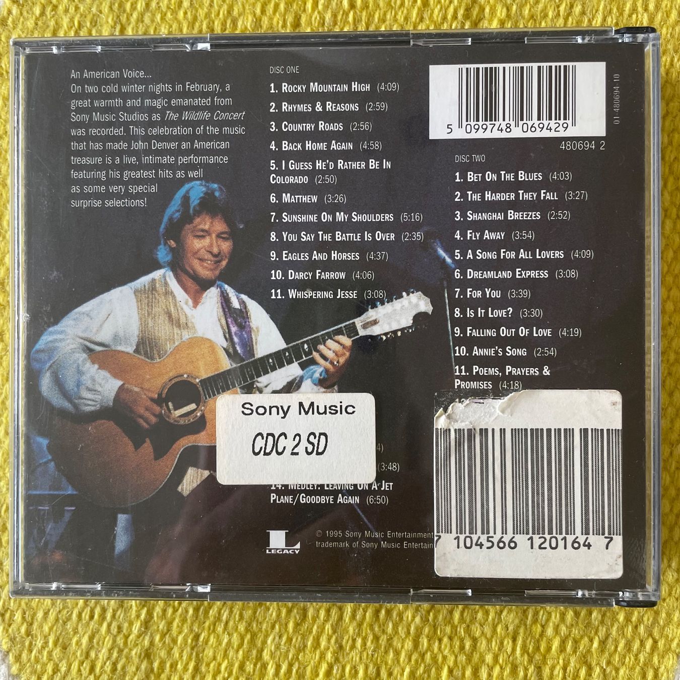 CDs: JOHN DENVER-2CD THE WILDLIFE CONCERT – Gebraucht aus Rorschacherberg von CD-Roli 1