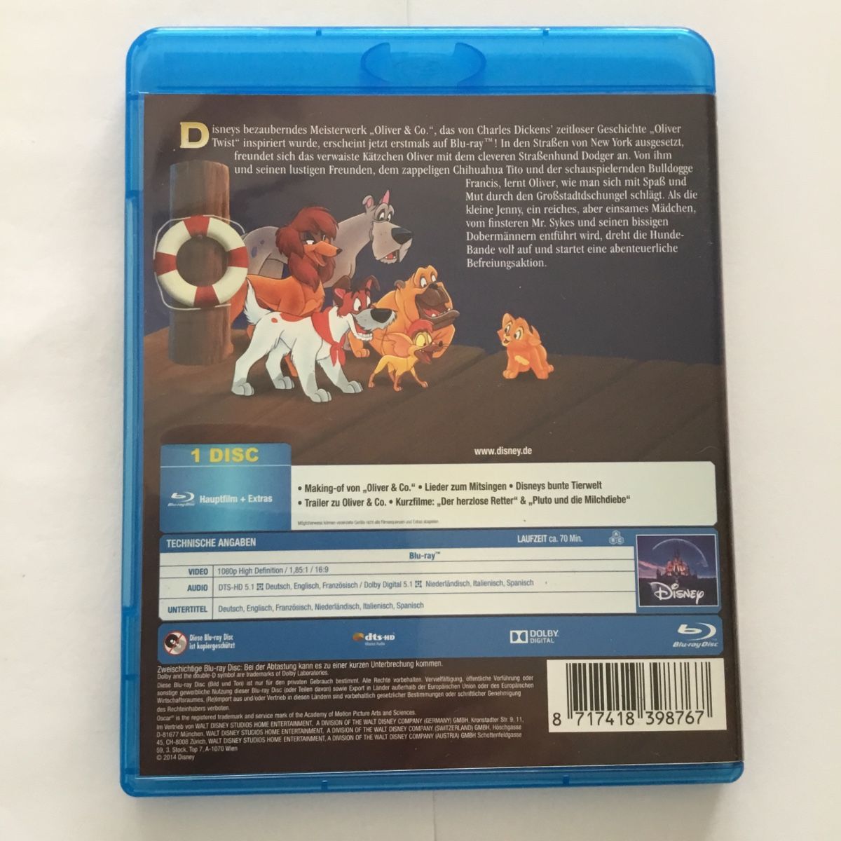Tutti i DVDs: Oliver & Co. - Blu Ray Neu Wertig – Nuovo (secondo la descrizione) da Blauen venduto da berlingo65 1