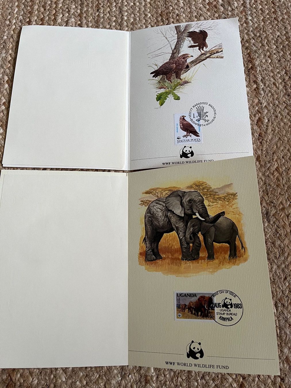 Tutti i francobolli: WWF Sonder Briefmarken 2 Stück – Usato da Kirchleerau venduto da Dalmi220