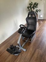 Playseat Gaming Stuhl mit Logitech Lenkrad und Pedale gut