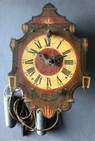 Antike Wanduhr, 1790, Zifferblatt bemalt, mit Gewichten