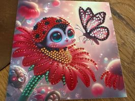 Karte-Grusskarte-Thank you-Käfer-Glück-Painting-Selfmade